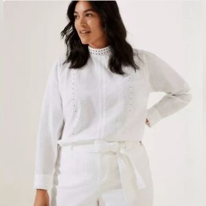 LOFT White Petites Blouse